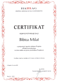 Certificate #2 Idris d.o.o. Rijeka